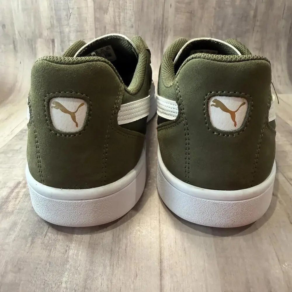 Puma Astro Kick Mens Sz 11.5 Suede Low Top Forrest Night Olive Green/White Shoes - Picture 5 of 12
